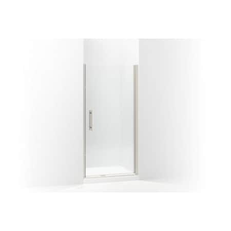 Sterling 5699-36N-G05 Finesse Peak Frameless Pivot Shower Door with Clear Glass, 36-in W x 67-in H, Nickel